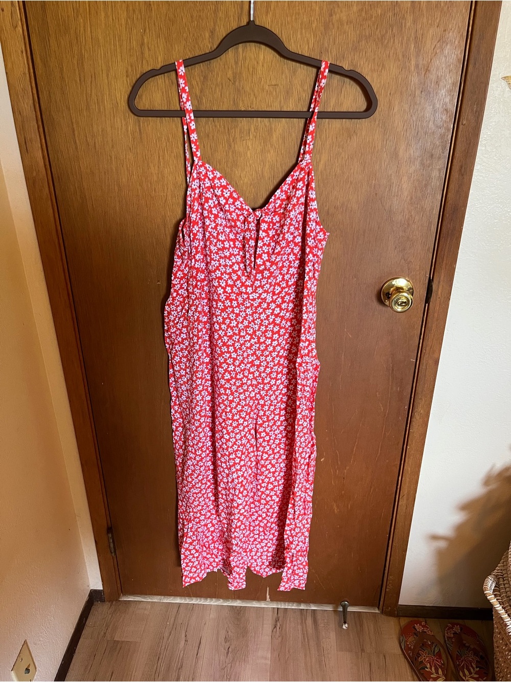 Floral Spaghetti Strap Cropped Jumpsuit